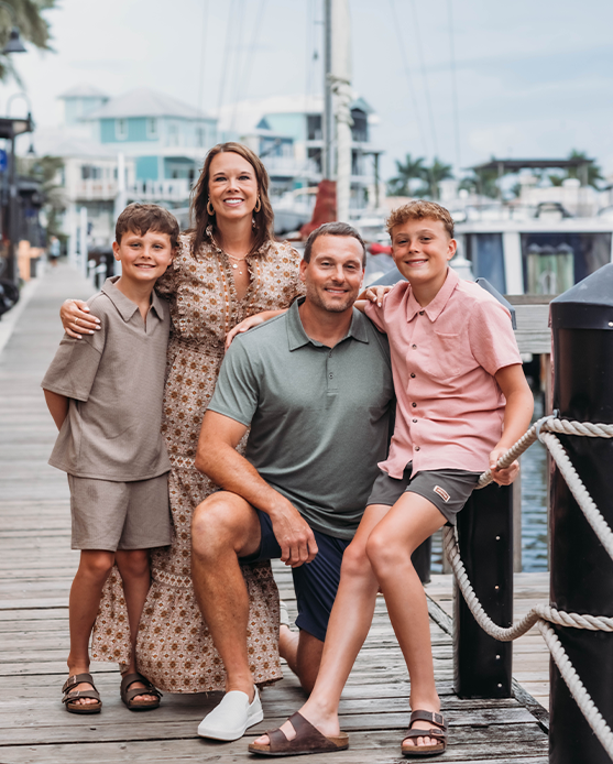 Dr. Wolken with her family